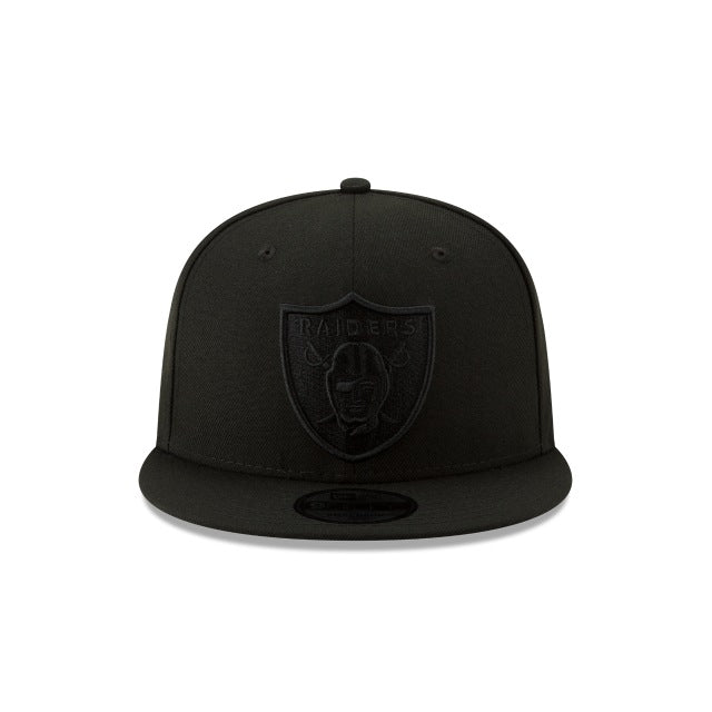 Las Vegas Raiders Monochrome Black New Era 9FIFTY Snapback Cap