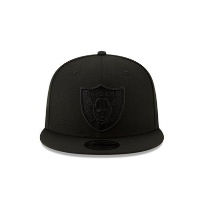 Las Vegas Raiders Monochrome Black New Era 9FIFTY Snapback Cap