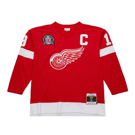 Detroit Red Wings 1996 Steve Yzerman Mitchell&Ness NHL BLUE LINE Vintage Hockey Jersey - Mitchell & Ness