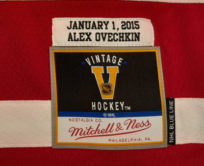 Washington Capitals 2015 Alexander Ovechkin Mitchell&Ness NHL BLUE LINE Vintage Hockey Jersey