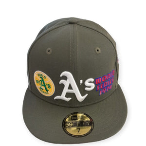 Oakland Athletics New Era MLB 59FIFTY World Series Patch Cap
