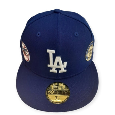 Los Angeles Dodgers New Era 59FIFTY MLB Cooperstown Collection Multi Patch Cap