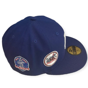 Los Angeles Dodgers New Era 59FIFTY MLB Cooperstown Collection Multi Patch Cap