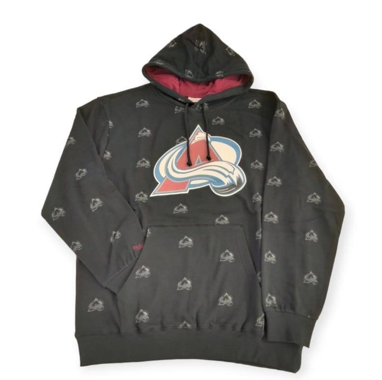 Colorado Avalanche Mitchell&Ness NHL AOP Throwback Fleece Hoody