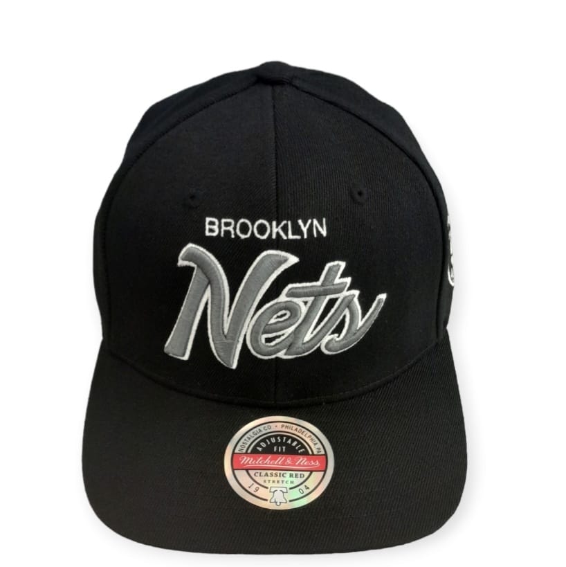 Brooklyn Nets Mitchell&Ness NBA Team Script 2.0 Stretch Snapback Cap