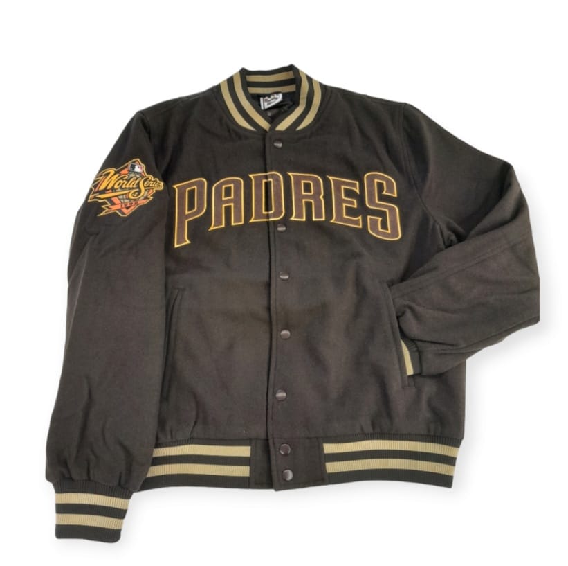 San Diego Padres New Era MLB World Series Patch Varsity Jacket
