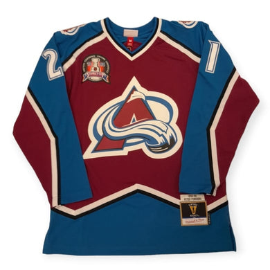 Colorado Avalanche 1995 Peter Forsberg Mitchell&Ness NHL Blue Line Vintage Hockey Jersey