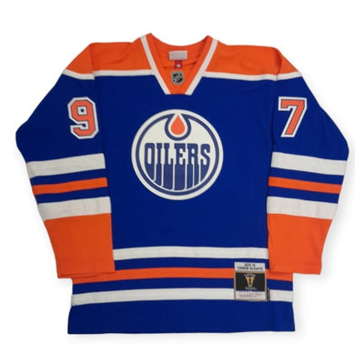 Edmonton Oilers 2015 Connor McDavid Mitchell&Ness NHL BLUE LINE Vintage Hockey Jersey