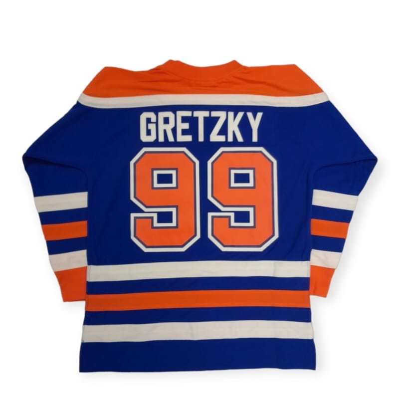 Edmonton Oilers 1986 Wayne Gretzky Mitchell&Ness NHL BLUE LINE Vintage Hockey Jersey