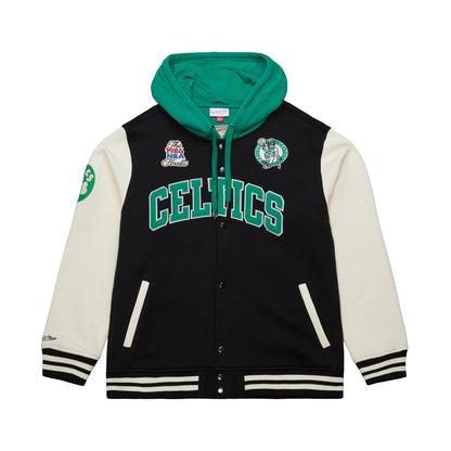 Boston Celtics Rinkside Fleece Full-Snap Jacket - Mitchell & Ness