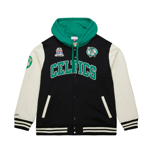 Boston Celtics Rinkside Fleece Full-Snap Jacket - Mitchell & Ness
