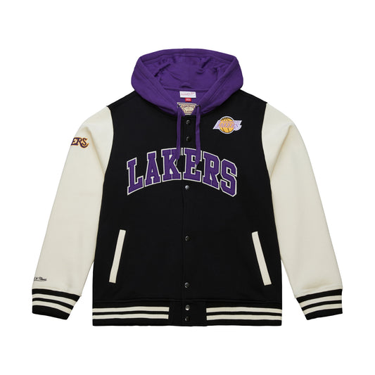 Los Angeles Lakers Rinkside Fleece Full-Snap Jacket - Mitchell & Ness