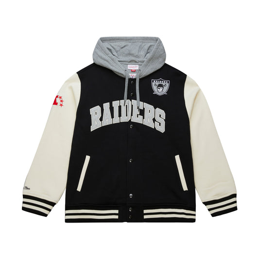 Las Vegas Raiders Rinkside Fleece Full-Snap Jacket - Mitchell & Ness