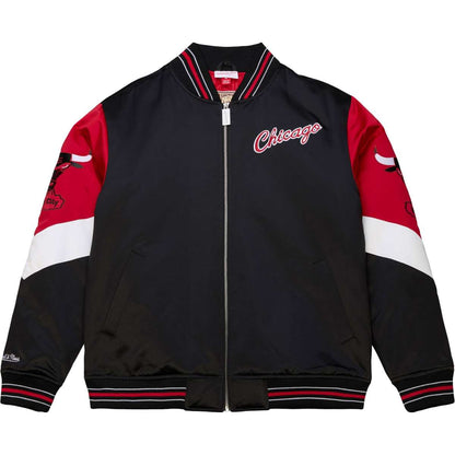 Chicago Bulls Throw it back Heavyweight Satin vintage Jacket  - Mitchell&Ness