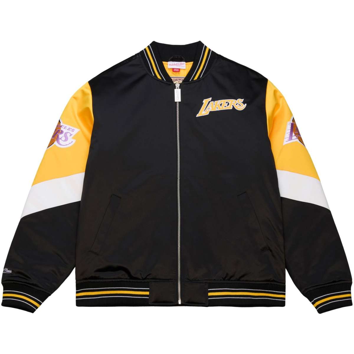 Los Angeles Lakers Throw it back Heavyweight Satin vintage Jacket  - Mitchell&Ness