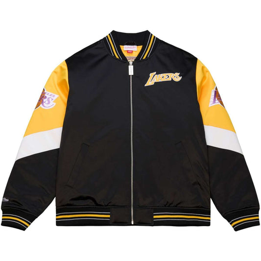 Los Angeles Lakers Throw it back Heavyweight Satin vintage Jacket  - Mitchell&Ness