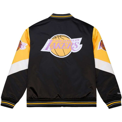 Los Angeles Lakers Throw it back Heavyweight Satin vintage Jacket  - Mitchell&Ness