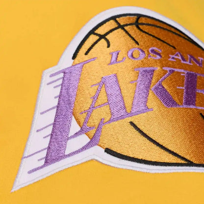 Los Angeles Lakers Throw it back Heavyweight Satin vintage Jacket  - Mitchell&Ness