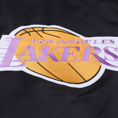 Los Angeles Lakers Throw it back Heavyweight Satin vintage Jacket  - Mitchell&Ness