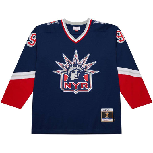 Wayne Gretzky Navy New York Rangers 1996/97 Power Play Player Jersey - Mitchell & Ness
