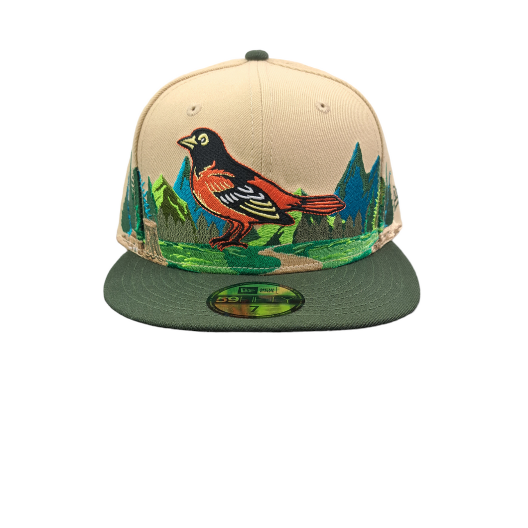 Orioles Baltimore Team Landscape Light Beige 59FIFTY Fitted Cap