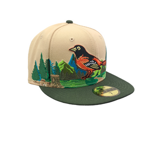 Orioles Baltimore Team Landscape Light Beige 59FIFTY Fitted Cap