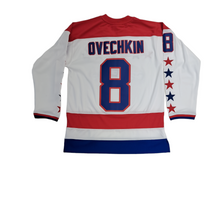 Laden Sie das Bild in den Galerie-Viewer, Blue Line Alexander Ovechkin Washington Capitals White Alternate 2012 Jersey