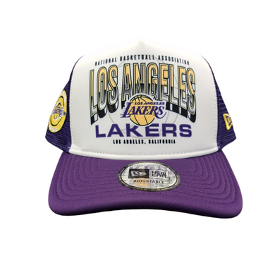 Los Angeles Lakers Team Colour New Era Tracker Adjustable Snapback Cap