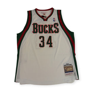 Milwaukee Bucks Giannis Antetokounmpo Mitchell&Ness HWC Authentic Jersey