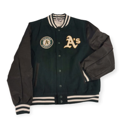 Oakland Athletics New Era MLB Large Logo Varsity Jacket