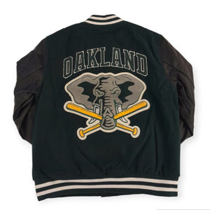 Oakland Athletics New Era MLB Large Logo Varsity Jacket