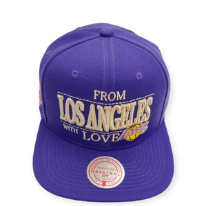 Los Angeles Lakers Mitchell&Ness NBA "With Love" Snapback