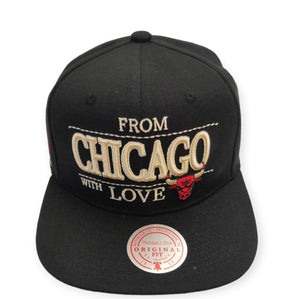 Chicago Bulls Mitchell&Ness NBA "With Love" Snapback