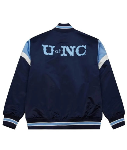 University Of North Carolina Mitchell&Ness NCAA Heavyweight Satin Jacket