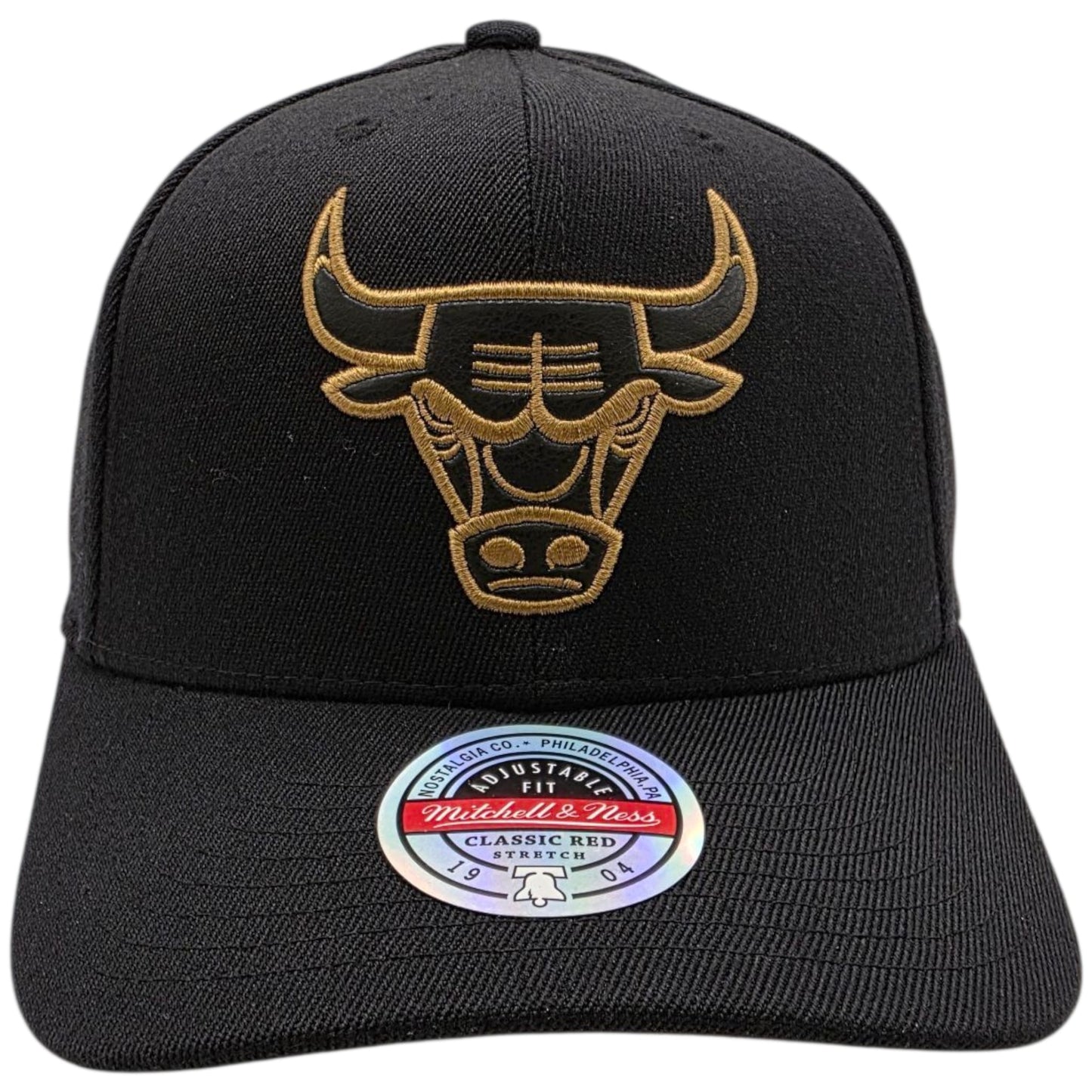 Chicago Bulls Pure Gold Edition Red Line Flex Snapback Cap - Mitchell & Ness