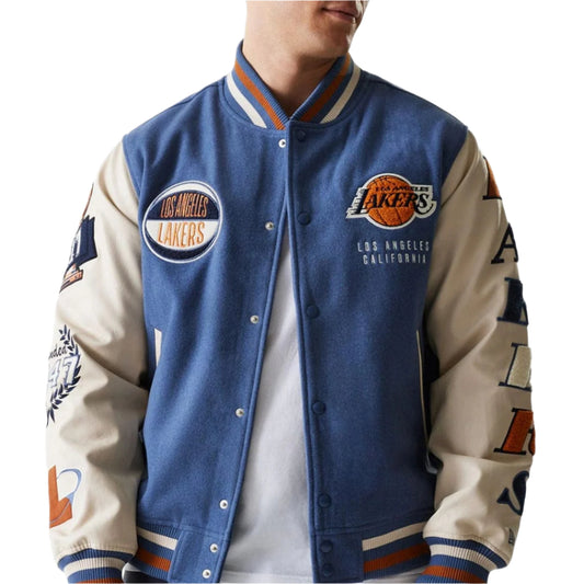 Los Angeles Lakers NBA Patch Collegejacke - New Era
