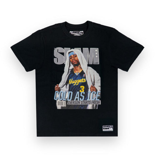 Denver Nuggets NBA T-Shirt Slam Covers ALLEN IVERSON - Mitchell & Ness