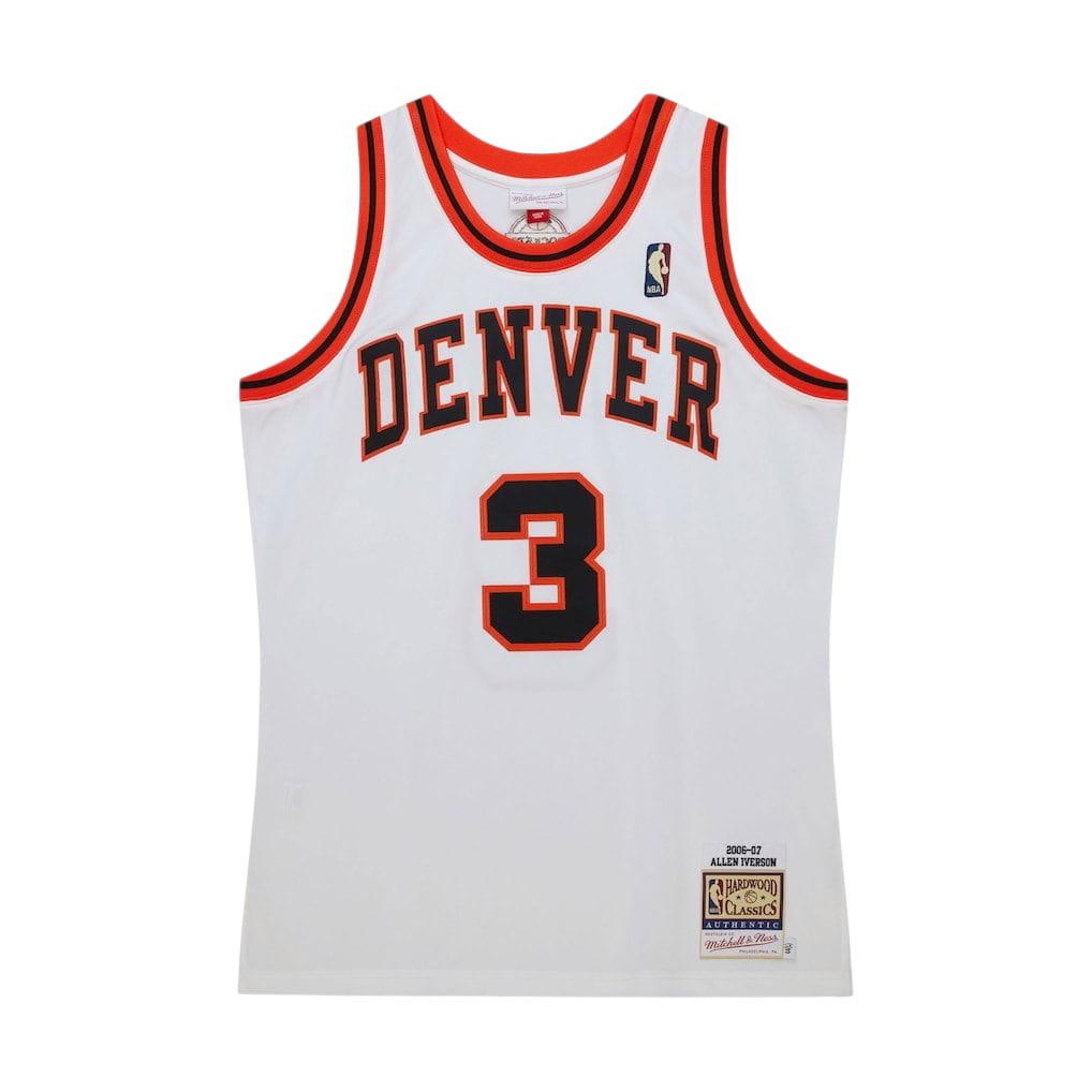 Denver Nuggets Allen Iverson 2006-07 White Authentic Jersey - Mitchell & Ness