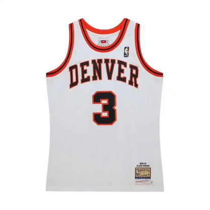 Denver Nuggets Allen Iverson 2006-07 White Authentic Jersey - Mitchell & Ness