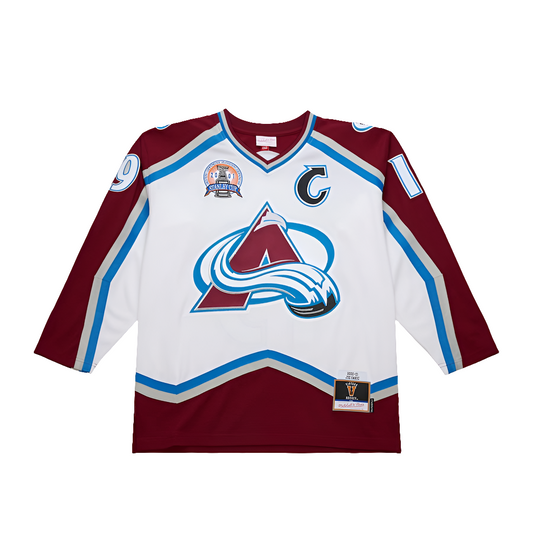 Colorado Avalanche 2000 Joe Sakic Mitchell&Ness NHL BLUE LINE Vintage Hockey Jersey