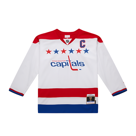 Blue Line Alexander Ovechkin Washington Capitals White Alternate 2012-13 Mitchell&Ness Jersey