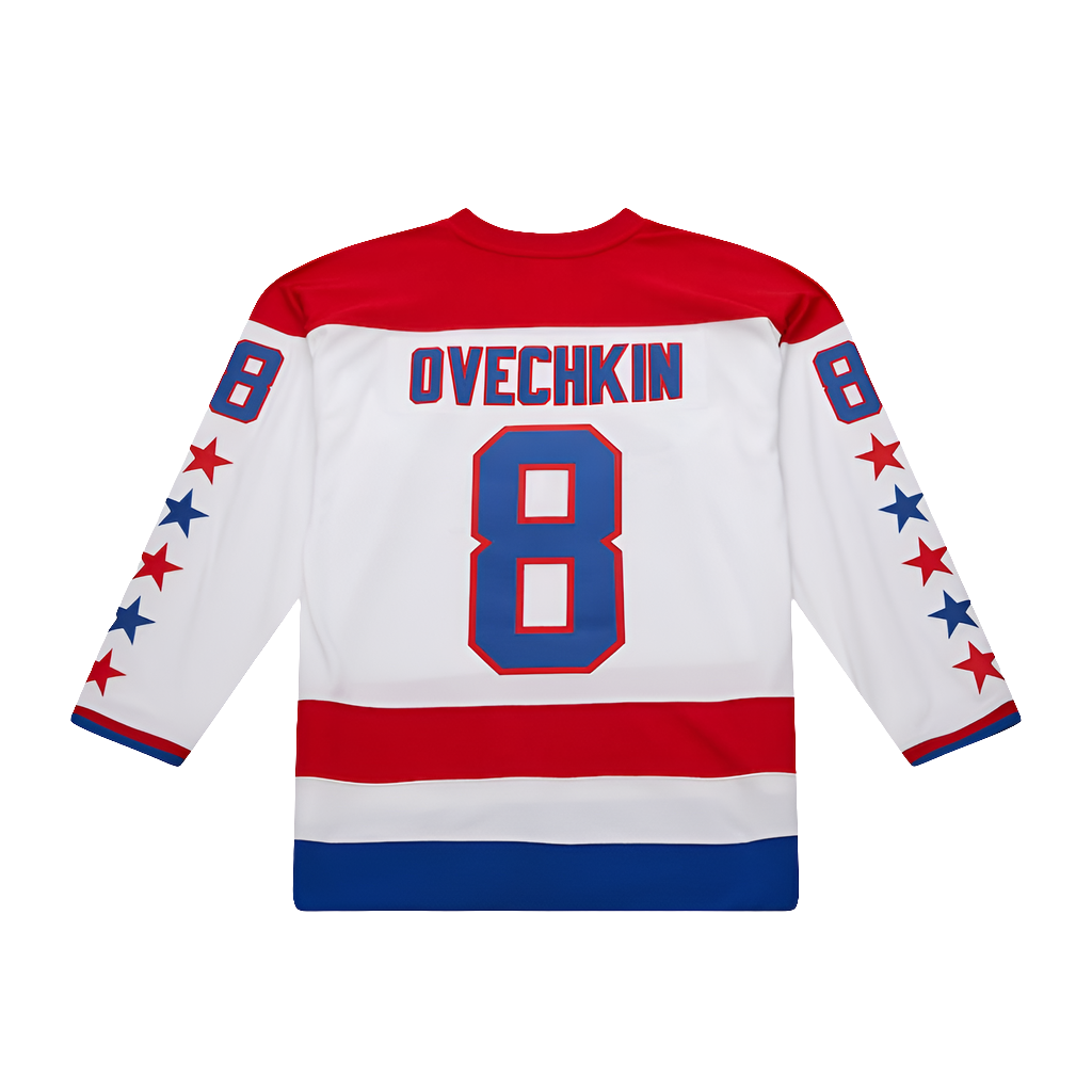 Blue Line Alexander Ovechkin Washington Capitals White Alternate 2012-13 Mitchell&Ness Jersey