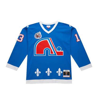 Quebec Nordiques 1992 Mats Sundin Mitchell&Ness NHL BLUE LINE Vintage Hockey Jersey