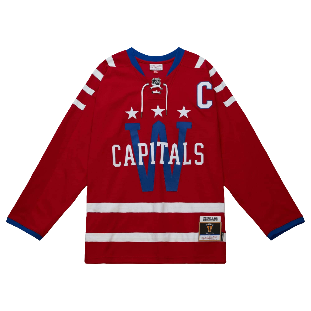 Washington Capitals 2015 Alexander Ovechkin Mitchell&Ness NHL BLUE LINE Vintage Hockey Jersey