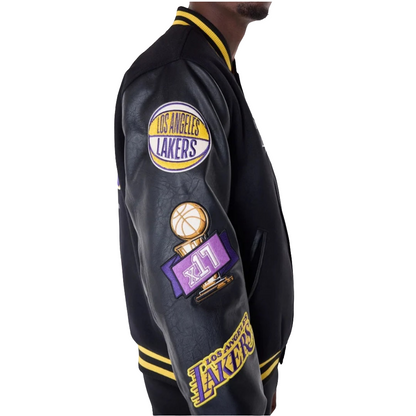 Los Angeles Lakers NBA Patch College Jacke New Era