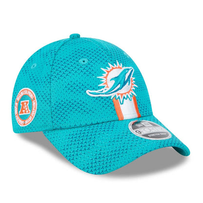 Miami Dolphins 2024 NFL Sideline New Era 9FORTY Flex Cap