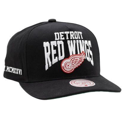 Detroit Red Wings Vintage Big Time Pro Snapback Hat Mitchell & Ness