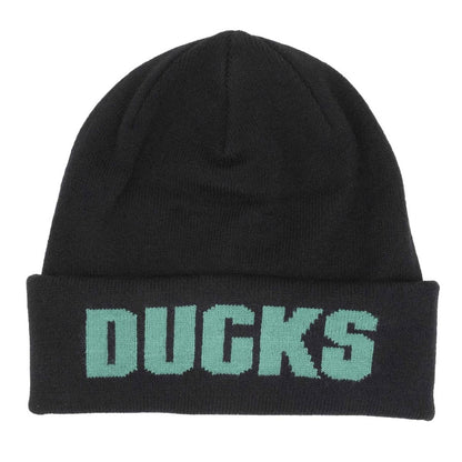 Anaheim Ducks Tailgate Knit Black Balaclava Cuff-Mitchell & Ness