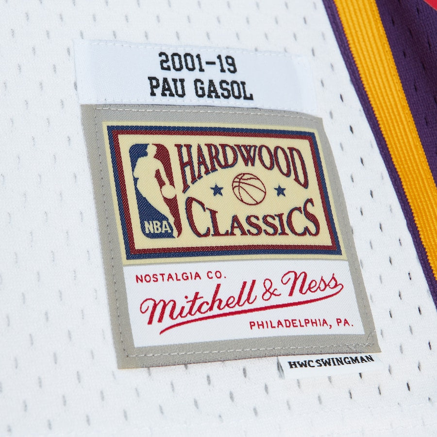 Los Angeles Lakers Pau Gasol Mitchell&Ness HWC Hall of Fame Swingman Jersey