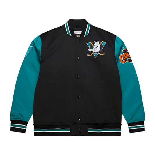 Anaheim Ducks NHL Mitchell & Ness Primetime Satin Jacke